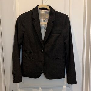 Banana Republic Wool Blend Charcoal Blazer